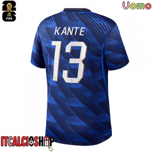 Francia Kante #13 Prima Maglia Mondiali 2026 Manica Corta